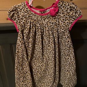 Carters Corduroy Leopard Print Dress